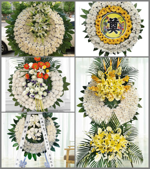 河南南阳镇平县遮山镇夏庄村花圈速递